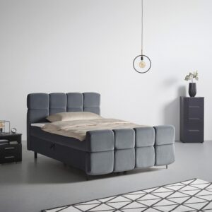 Boxbett Mona Anthrazit ca. 160x200cm Textil Mömax Möbel > Betten Anthrazit