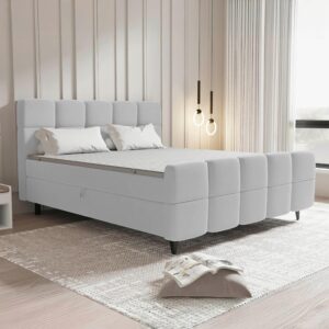 wohnli-moebel-suche-002448004609-1 Boxbett Mona Hellgrau ca. 180x200cm Textil Mömax Möbel > Betten > Boxspringbetten Grau