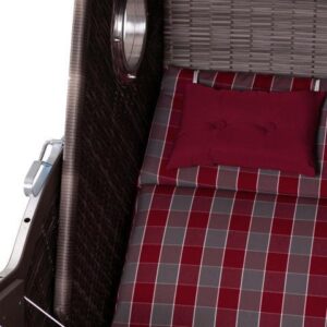 Strandkorb Cliff XL Pinie Holz, Textil Gardenson Garten & Outdoor > Gartenmöbel Grau