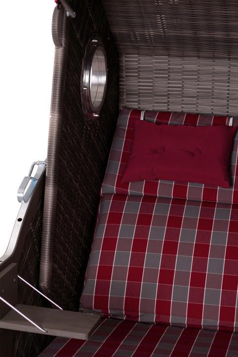 Strandkorb Cliff XL Pinie Holz, Textil Gardenson Garten & Outdoor > Gartenmöbel Grau