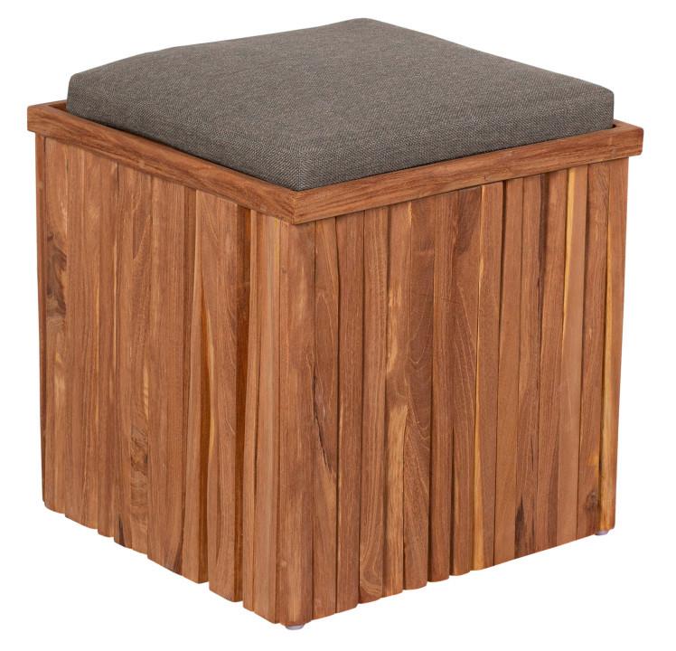 wohnli-moebel-suche-002489005901 Wohnli Möbelsuche - Gartenhocker Woodie Teak mit Stauraum
