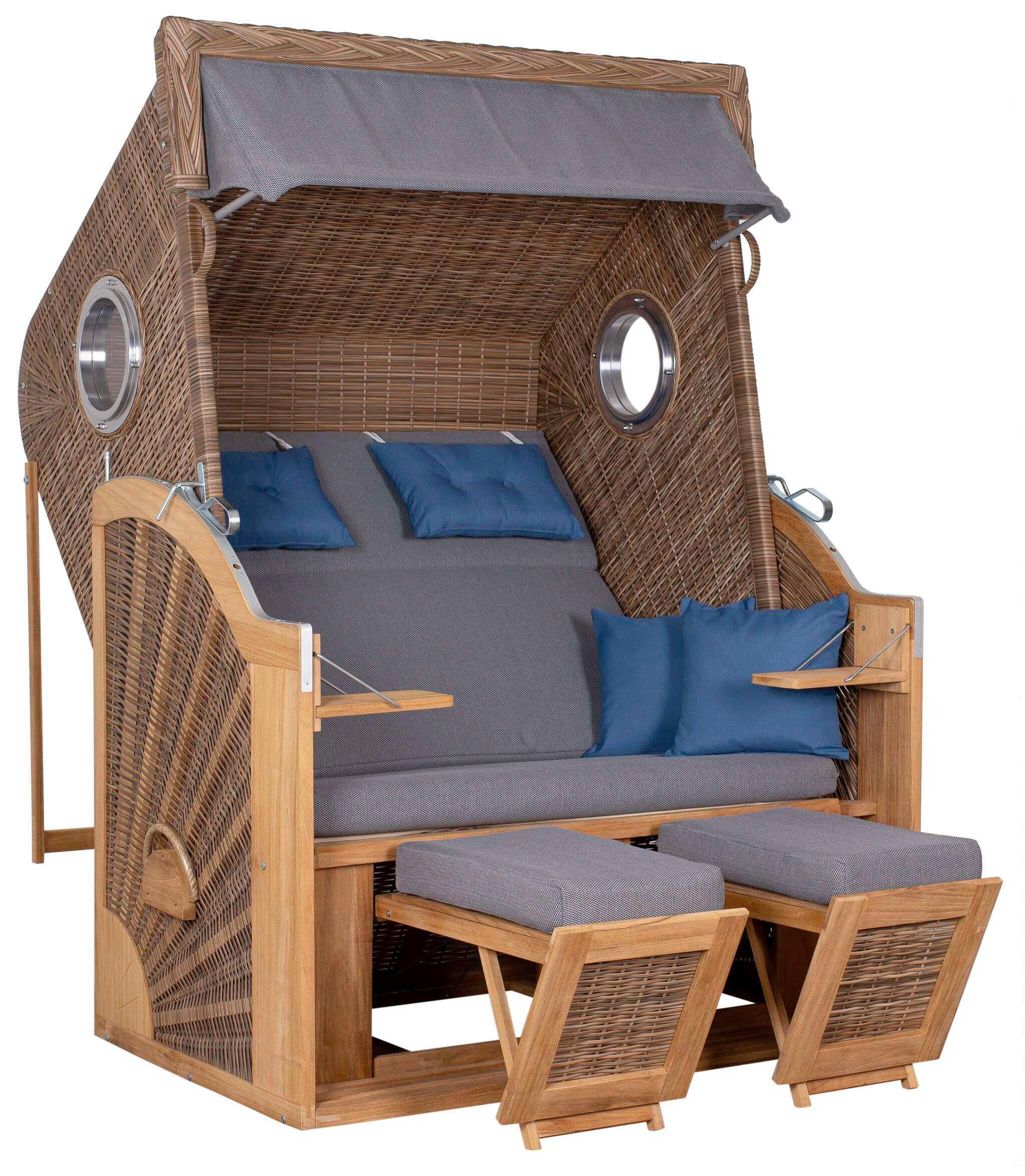Wohnli Möbelsuche - Strandkorb XL Sun Braun/Grau
