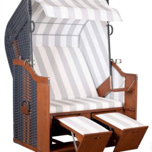wohnli-moebel-suche-002489007101 Wohnli Möbelsuche - Strandkorb Profi Ostsee Poel Mahagoni/Grau/Weiß