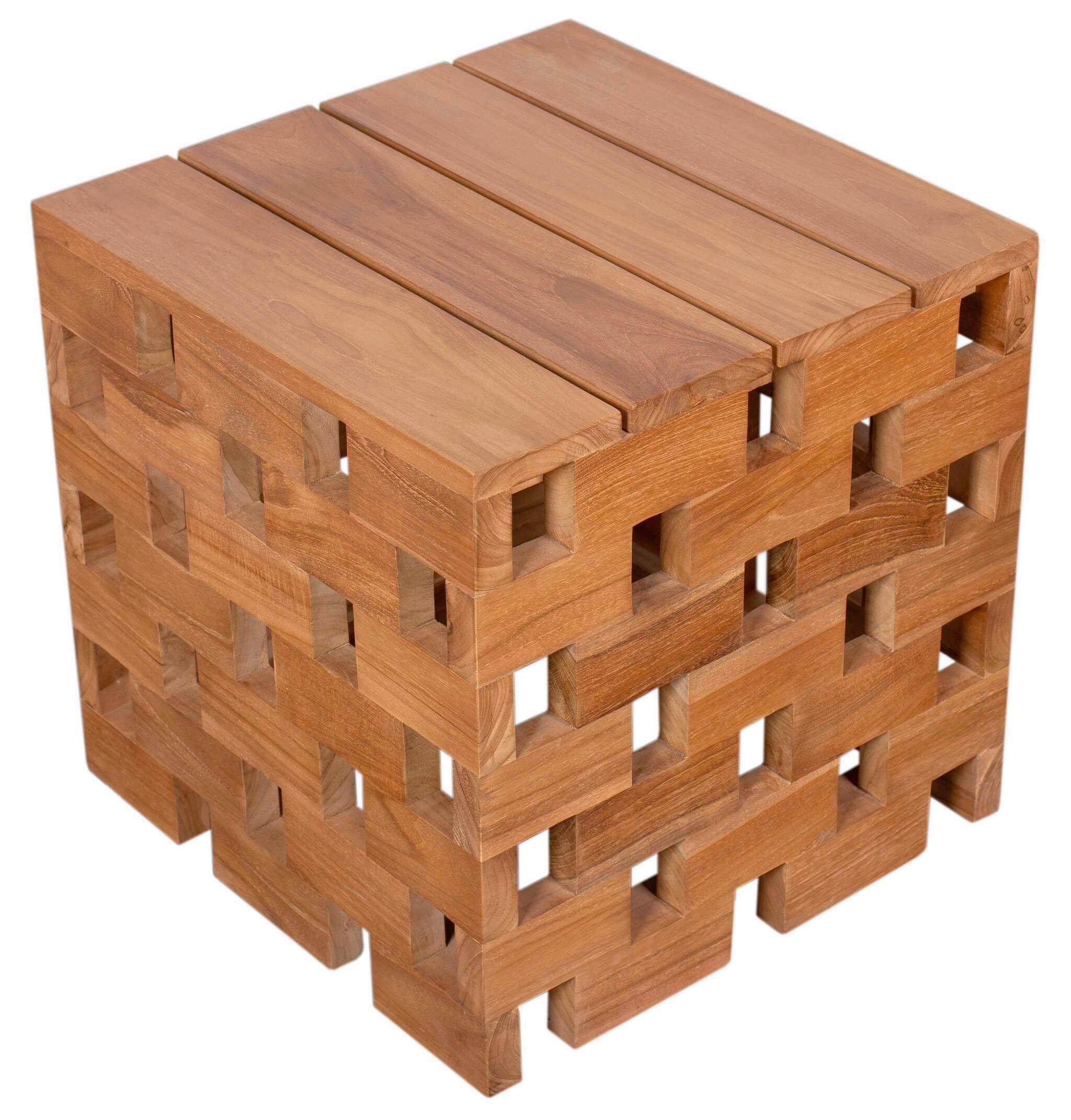 Gartenhocker Woodie WOODIE BEISTELLTISCH/HOCKER CH Holz  Möbel > Sessel > Hocker Braun