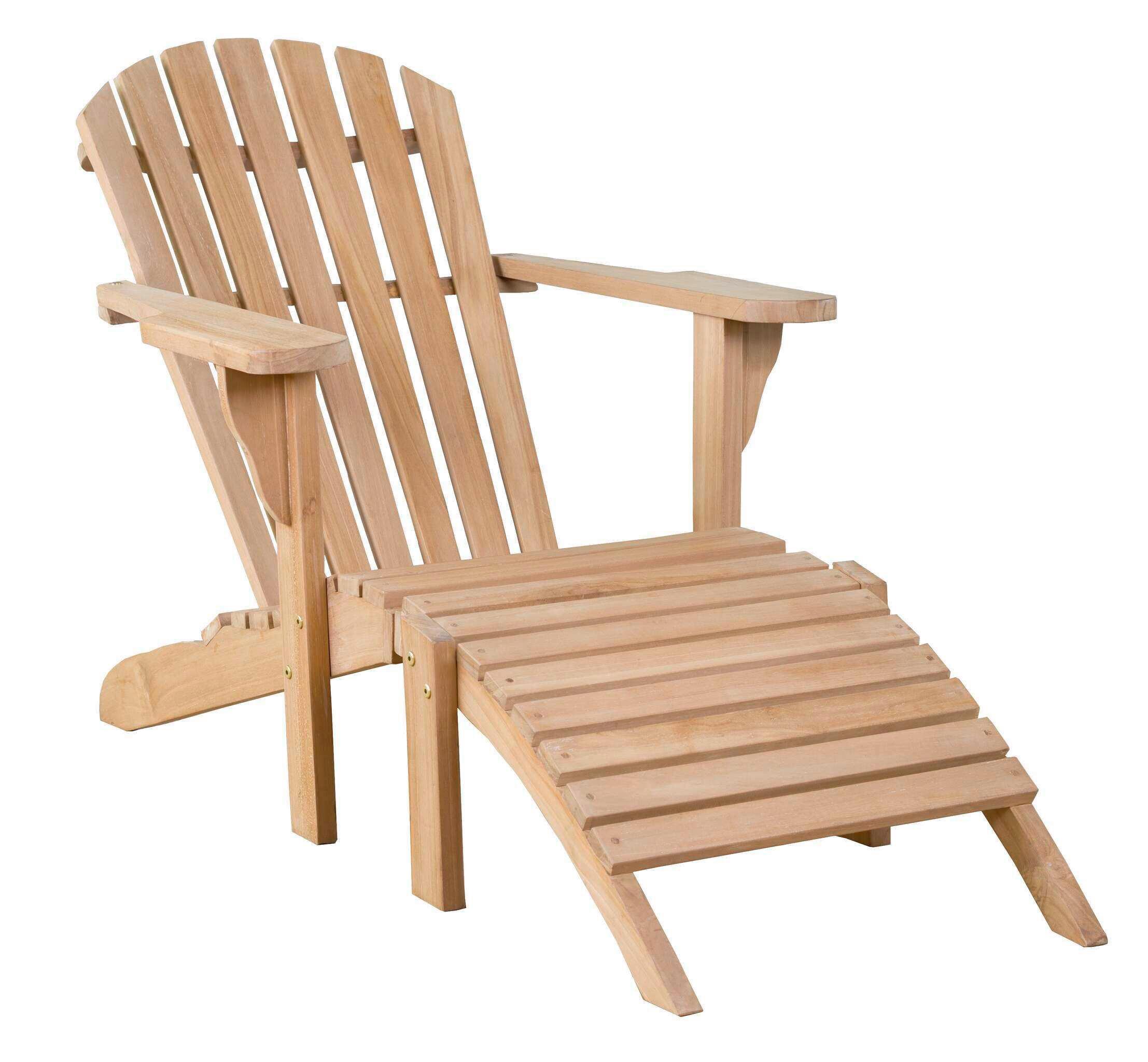 Adirondack Woodie Teakholz Holz  Garten & Outdoor > Gartenmöbel > Gartenliegen Braun