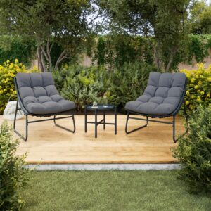 wohnli-moebel-suche-002492005501-1 Balkonset Elia Grau Metall/Outdoorstoff +Abdeckung Textil Bessagi Garden Garten & Outdoor > Balkonset Grau