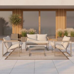 wohnli-moebel-suche-002492005601 Wohnli Möbelsuche - Loungegarnitur Lara Creme Metall/Outdoorstoff +Abdeckung