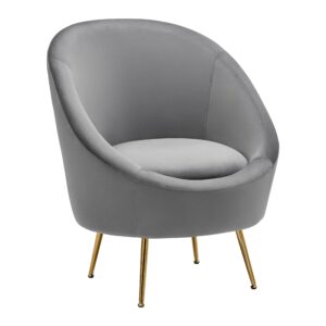 Wohnli Möbelsuche - Sessel Lou ca. 80x92x75 cm Grau Samt