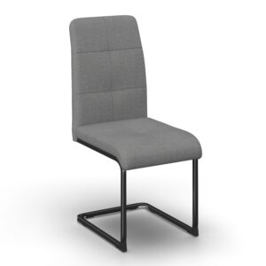 Wohnli Möbelsuche - Schwingstuhl Lucie Grau Leinenoptik Gepolstert