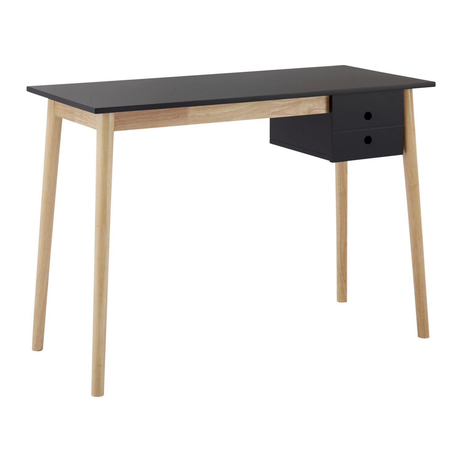 Wohnli Möbelsuche - Schreibtisch Melanie Schwarz Echtholz/MDF ca. 160x48 cm