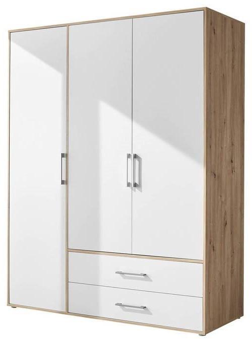 wohnli-moebel-suche-002522006501 Wohnli Möbelsuche - Kleiderschrank Lembo Weiß/Eiche Artisan