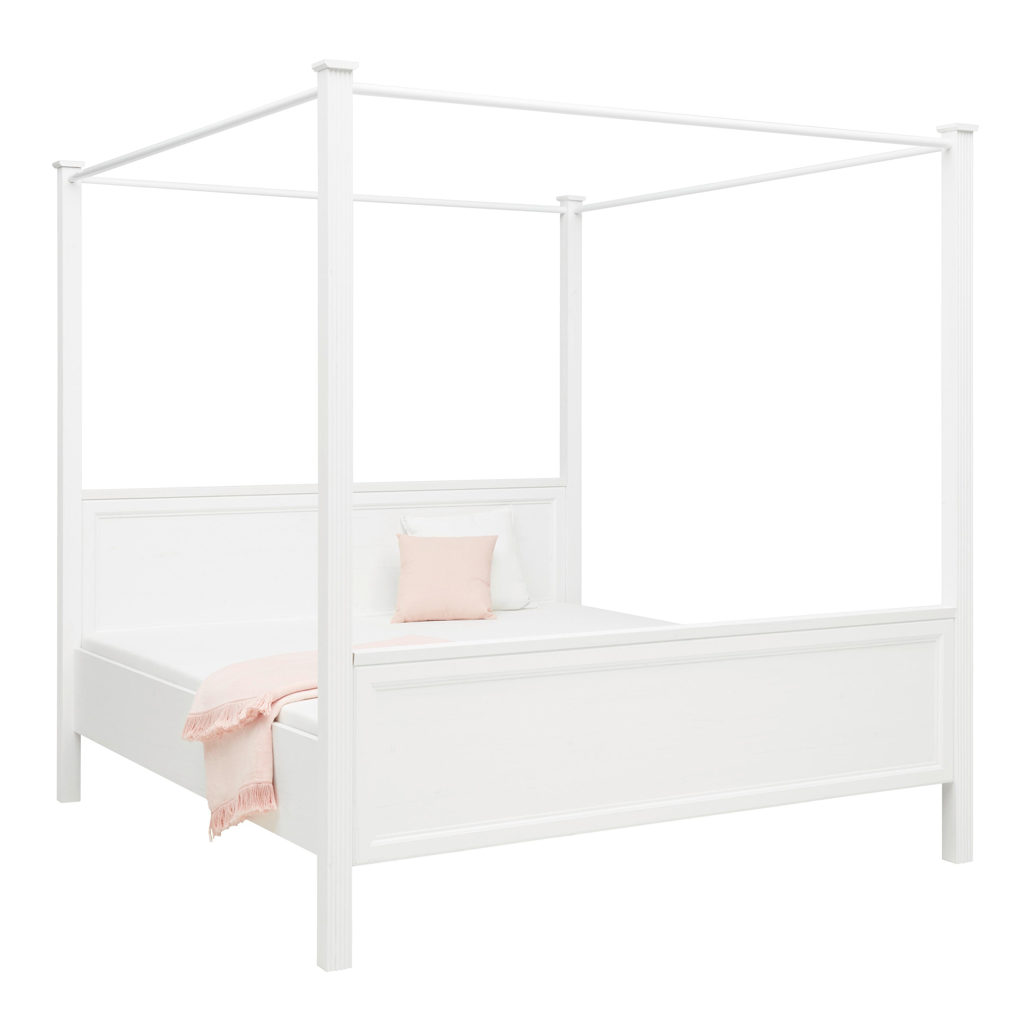 Wohnli Möbelsuche - Himmelbett Marilou Weiß ca. 180x200cm