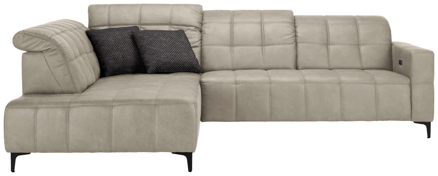 Wohnli Möbelsuche - Ecksofa Panama links Grau