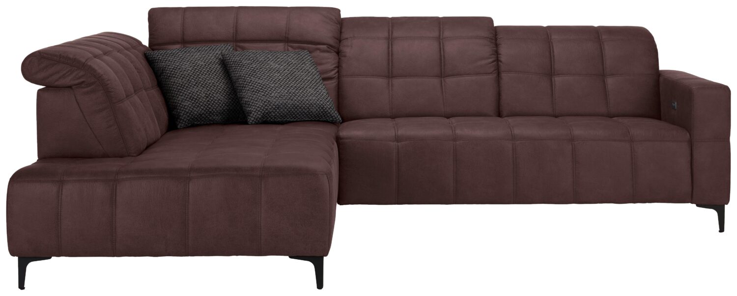Wohnli Möbelsuche - Ecksofa Panama links Braun