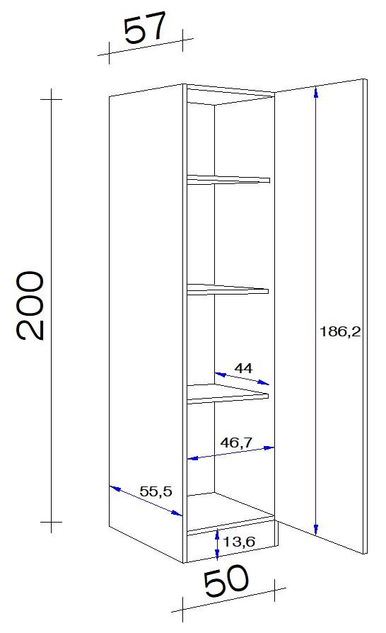 Geschirrschrank Weiß Metall FlexWell Möbel > Schränke Weiß