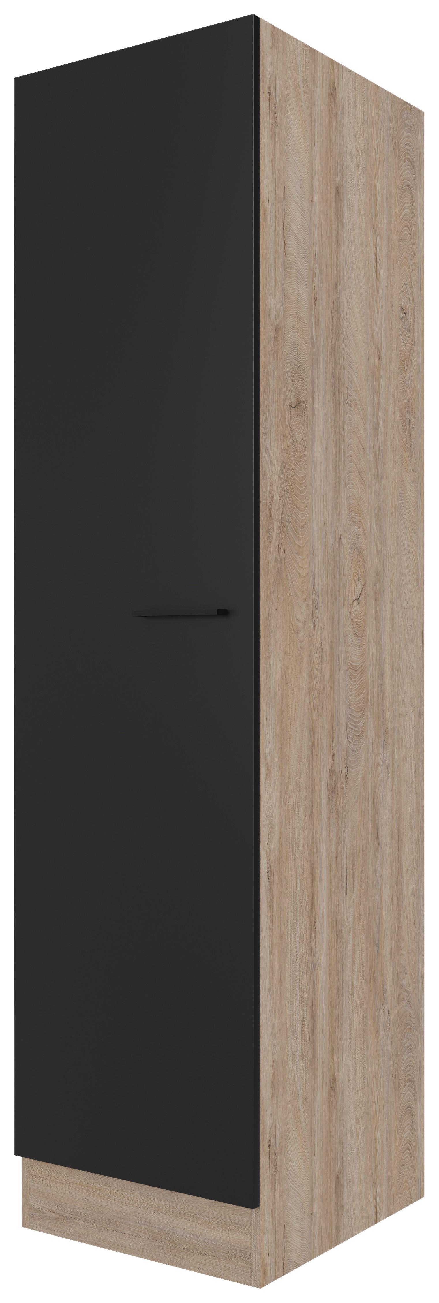 Wohnli Möbelsuche - Geschirrschrank Capri Schwarz/Eichefarben