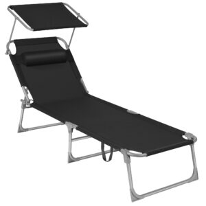 Wohnli Möbelsuche - Sonnenliege Großer Liegesessel Schwarz ca. 53x29