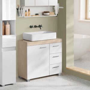 WASCHBECKENUNTERSCHRANK BBK503K01V1 Holzwerkstoff MID.YOU Möbel > Schränke > Badezimmerschränke > Waschbeckenunterschränke Weiß