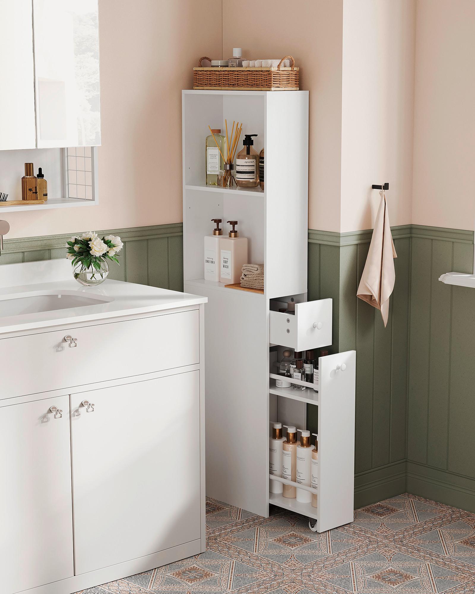 Midischrank ca. 40x135x18 cm Weiß Holzwerkstoff MID.YOU Möbel > Schränke Weiß