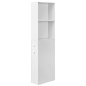 Wohnli Möbelsuche - Midischrank ca. 40x135x18 cm Weiß