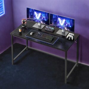Computertisch Schwarz Holzwerkstoff MID.YOU Möbel > Tische > Schreibtische > Gamingtische Schwarz