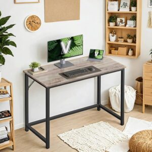 SCHREIBTISCH COMPUTER DESK Metall, Holzwerkstoff MID.YOU Möbel > Tische > Schreibtische > Schreibtische Grau