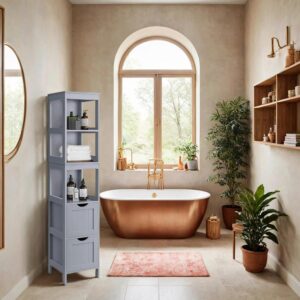 MIDISCHRANK BATHROOM CABINET Holzwerkstoff MID.YOU Möbel > Schränke Grau
