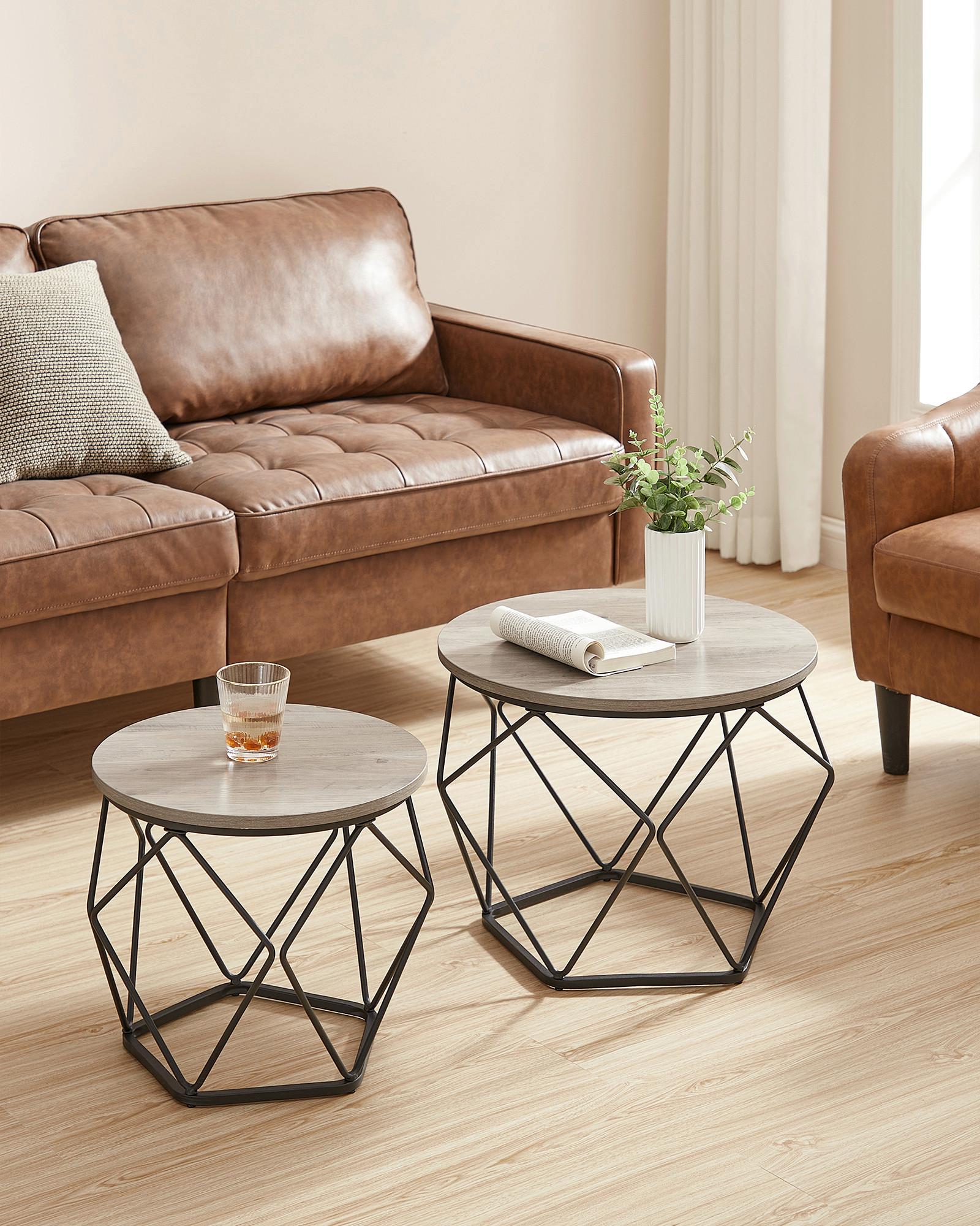 COUCHTISCHSET COFFEE TABLE Metall, Holzwerkstoff MID.YOU Möbel > Tische > Couchtische > Couchtische mit Stauraum Schwarz