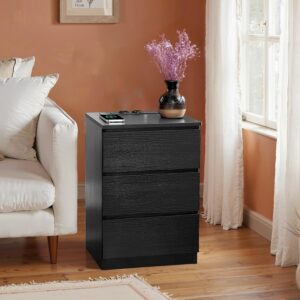 NACHTTISCH NIGHTSTAND Holzwerkstoff MID.YOU Möbel > Kommoden & Schubladenschränke > Nachttische Schwarz