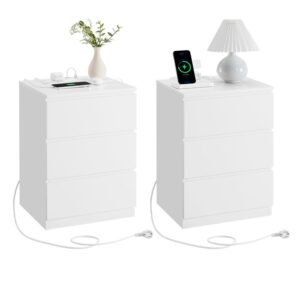 NACHTSCHRANKSET NIGHTSTAND Holzwerkstoff MID.YOU Möbel > Kommoden & Schubladenschränke > Nachttische Weiß