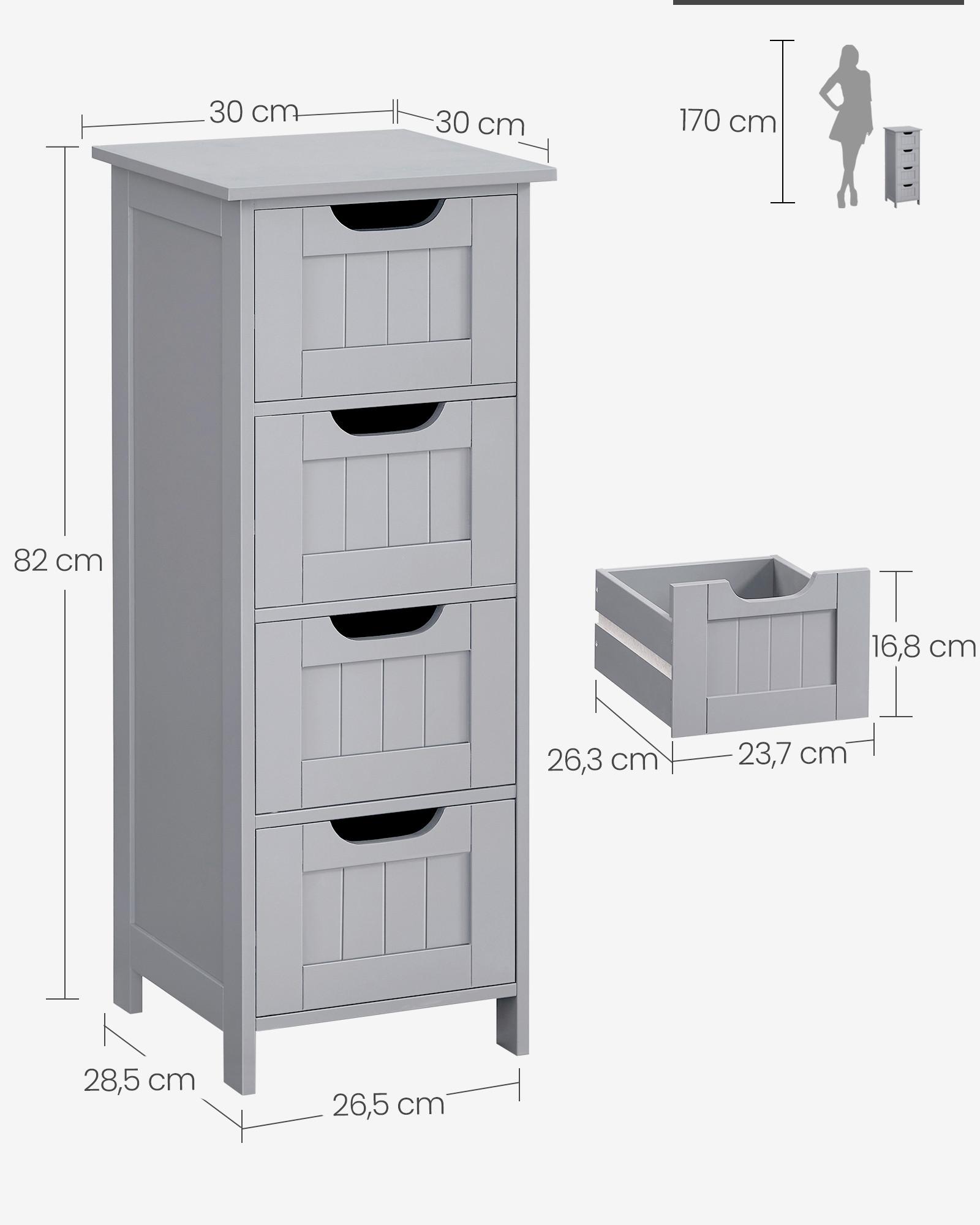 MIDISCHRANK FLOOR CABINET Holzwerkstoff MID.YOU Möbel > Schränke Grau