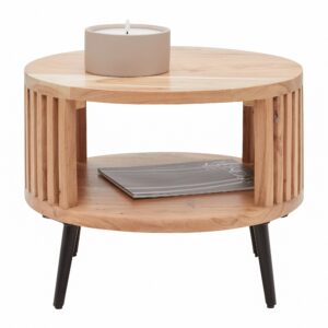 wohnli-moebel-suche-002575000703-1 Beistelltisch Maddi Naturfarben/Schwarz Holz, Metall Mömax Möbel > Tische > Beistelltische > Beistelltische Metall Braun