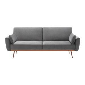 Wohnli Möbelsuche - Schlafsofa Guilia Grau Samt