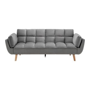 Wohnli Möbelsuche - Schlafsofa Cora Grau Samt