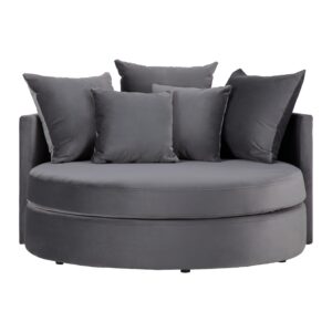 Wohnli Möbelsuche - Sofa Elena Grau Samt