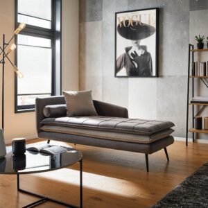 wohnli-moebel-suche-002577002801-1 Relaxliege Emilia Grau Samt Holz, Metall, Textil Bessagi Home Möbel > Sofas & Couches > Sofas > Modulare Sofas Grau