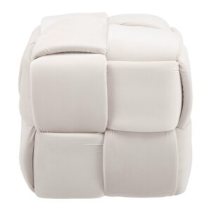 Wohnli Möbelsuche - Hocker Ella Beige Samt