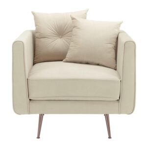 Wohnli Möbelsuche - Sessel Luis Beige Samt