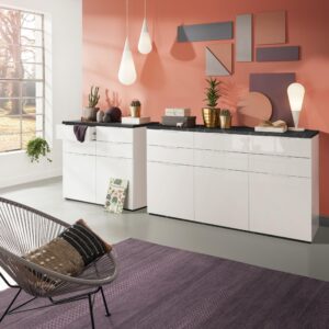 wohnli-moebel-suche-002593004304-1 Kommode in Anthrazit/Weiß Holzwerkstoff Premium Living Möbel > Kommoden & Schubladenschränke > Kommoden Anthrazit