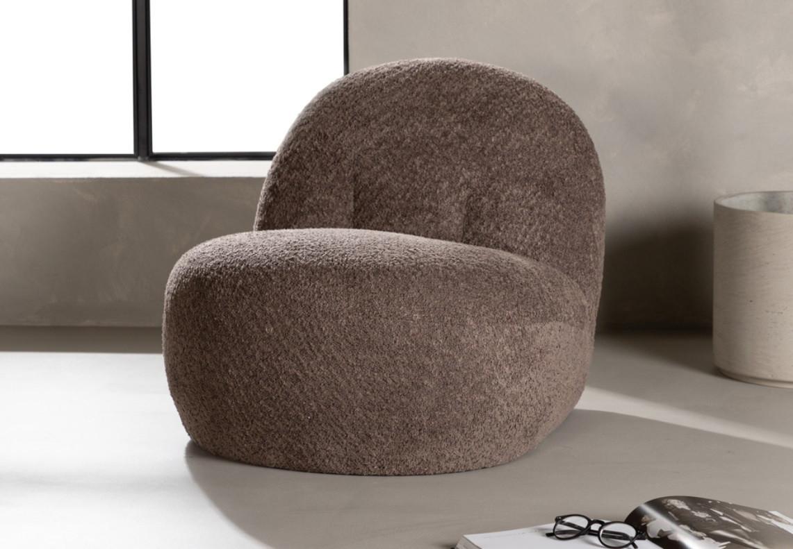 Cocktailsessel Omaha Dunkelgrau Bouclé Holz, Textil Best Price Möbel > Sessel > Polstersessel Grau