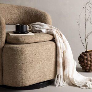 Cocktailsessel Laurel Beige Bouclé Metall, Textil Best Price Möbel > Sessel > Polstersessel Beige