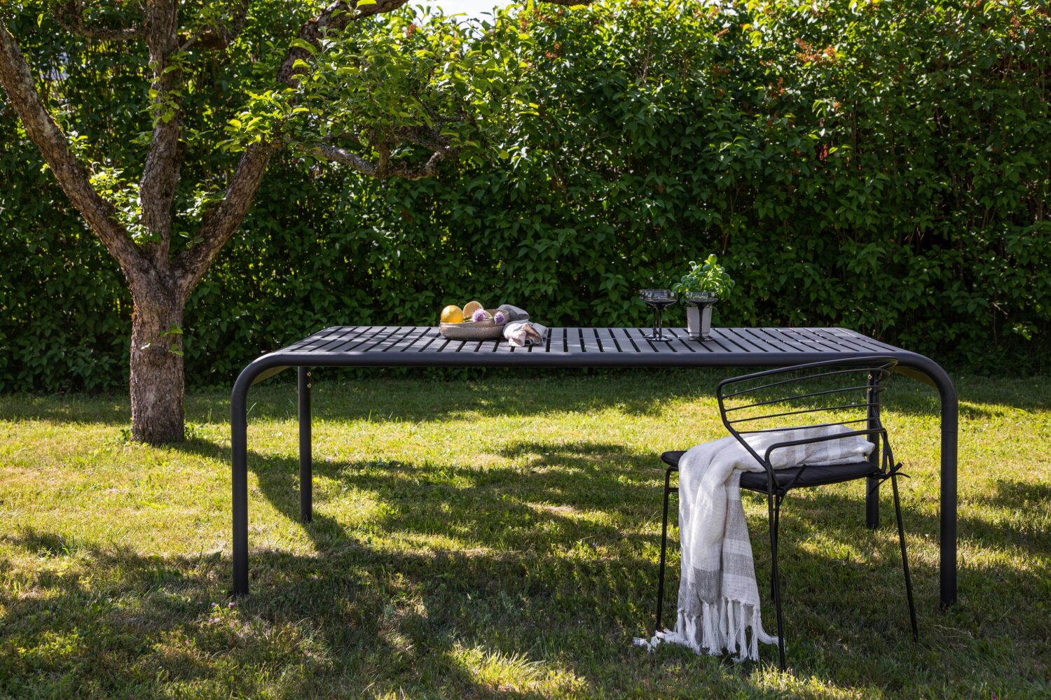 GARTENTISCH BORNEO Metall Gardenson Garten & Outdoor > Gartenmöbel > Gartentische Anthrazit