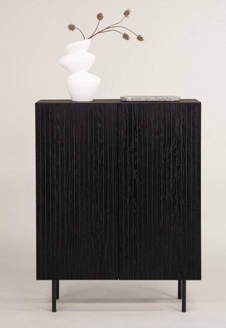 HIGHBOARD BJÖRKÖN Metall, Holzwerkstoff Livetastic Wohnzimmermöbel Schwarz