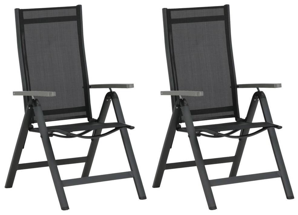 Wohnli Möbelsuche - Gartensessel-2er Set Albany ca. 59x109x67 cm Schwarz