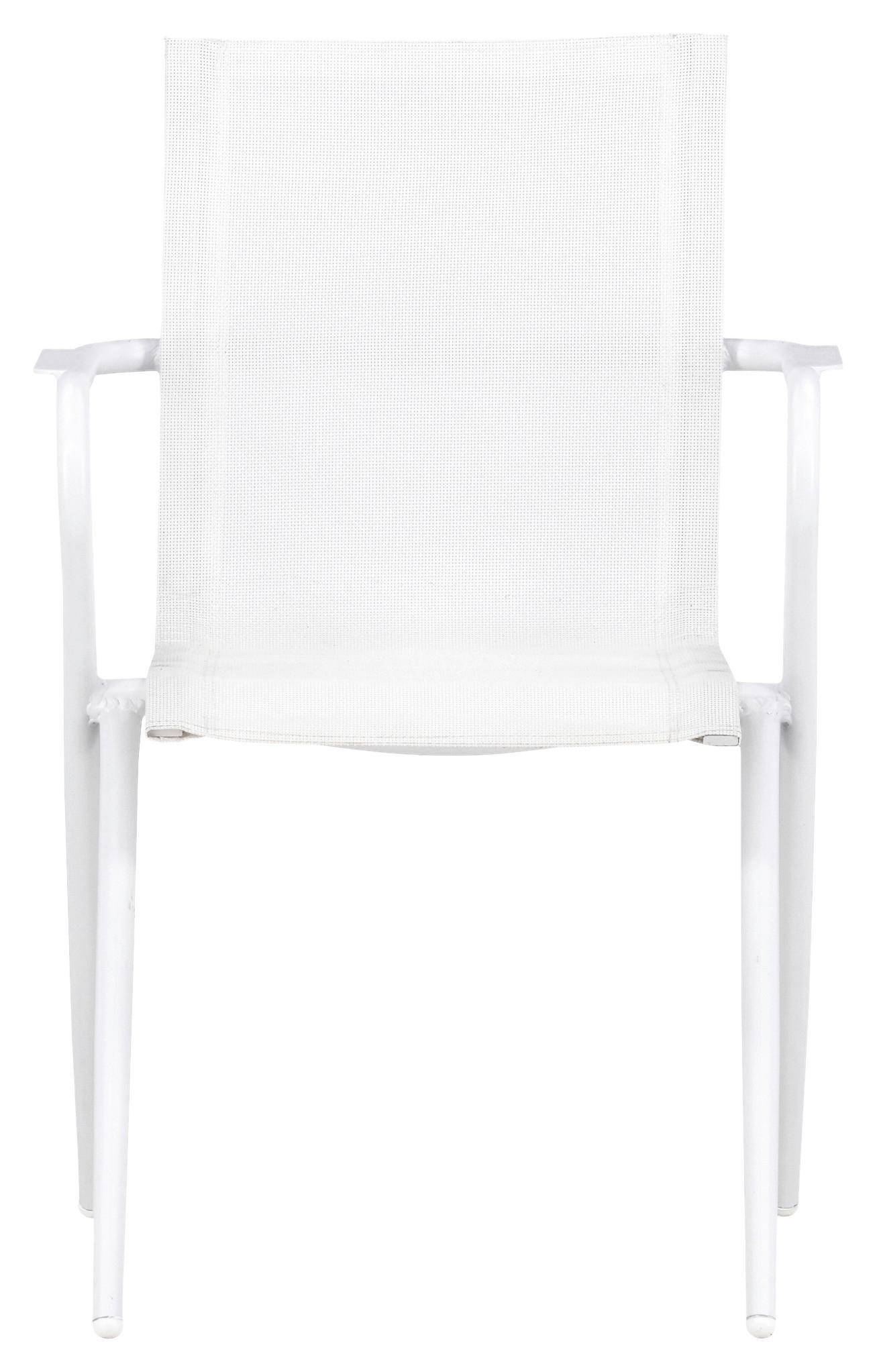 STAPELSESSEL Weiß Aluminium Metall Gardenson Garten & Outdoor > Gartenmöbel > Gartenstühle Weiß