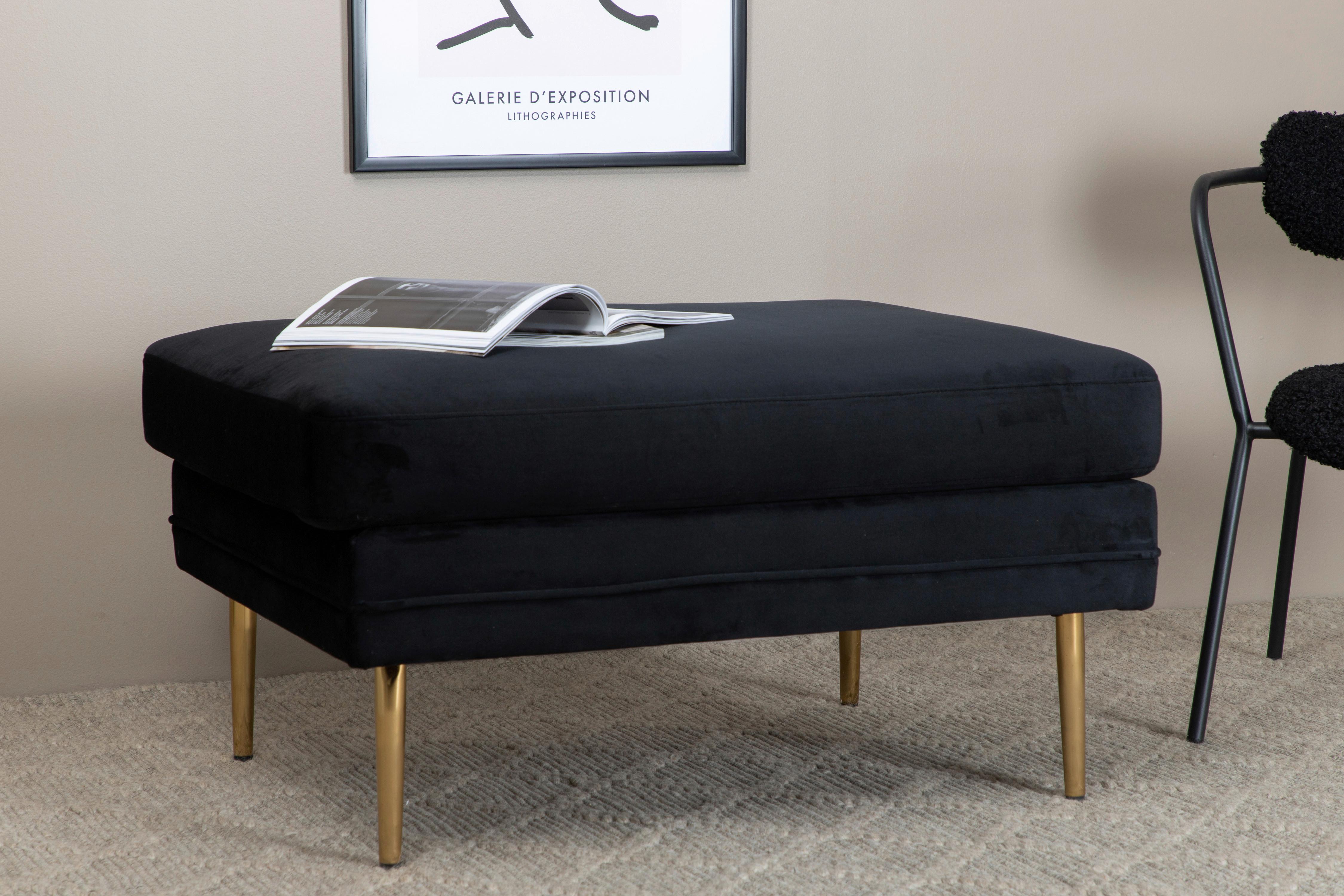 HOCKER BOOM Metall, Textil Livetastic Möbel > Sessel > Hocker Schwarz