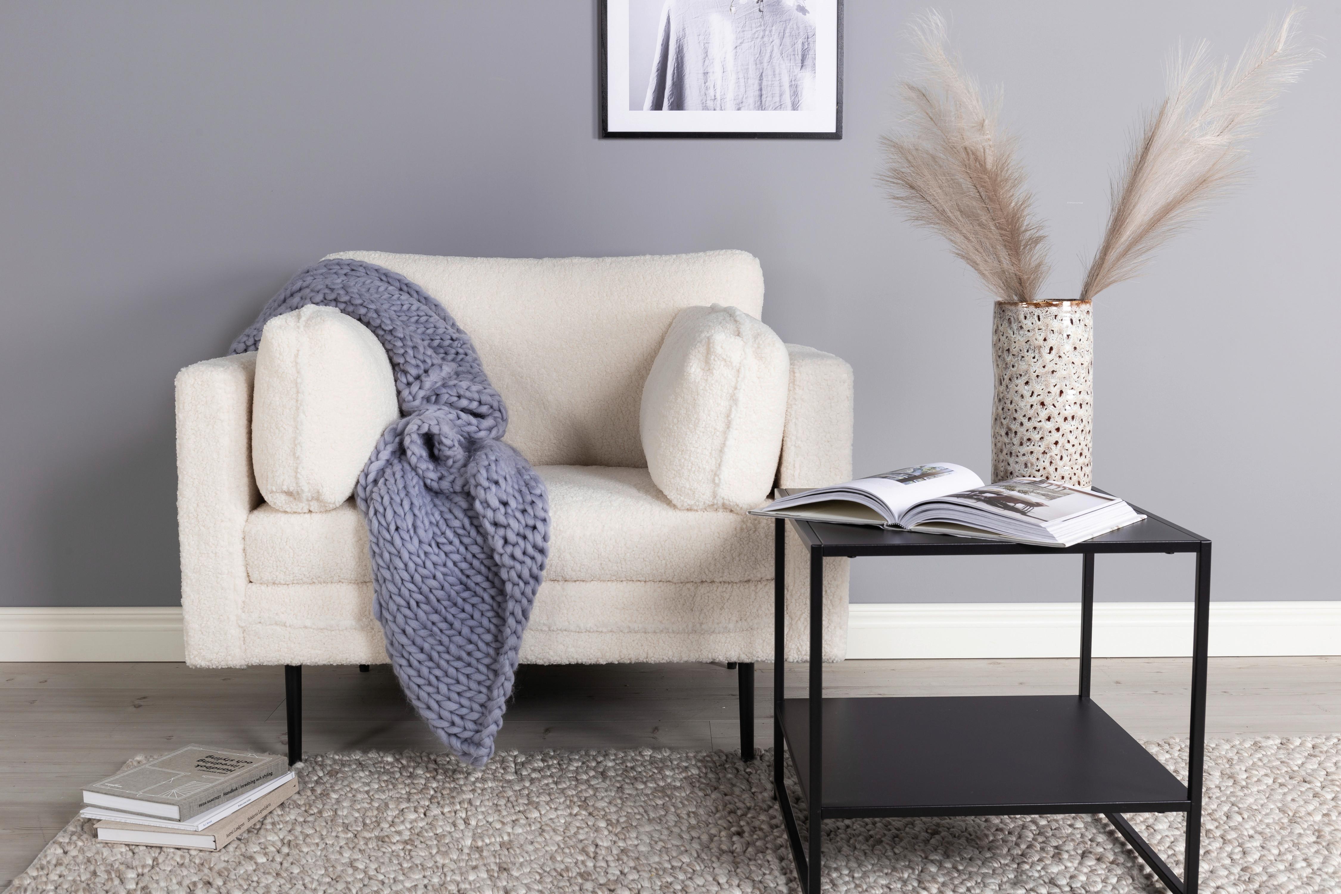 SESSEL BOOM Metall, Textil Livetastic Möbel > Sessel > Polstersessel Schwarz