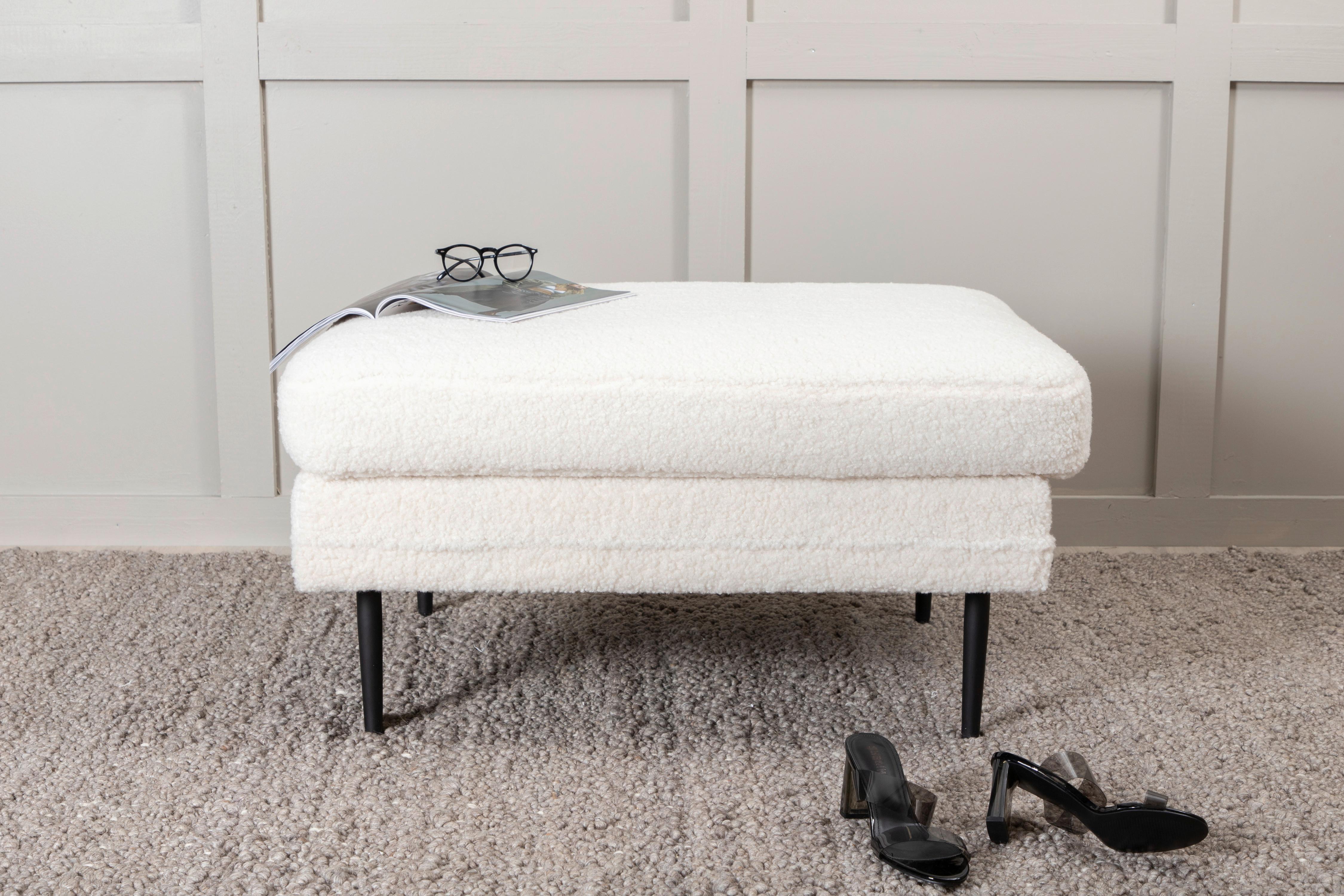 HOCKER BOOM Metall, Textil Livetastic Möbel > Sessel > Hocker Schwarz