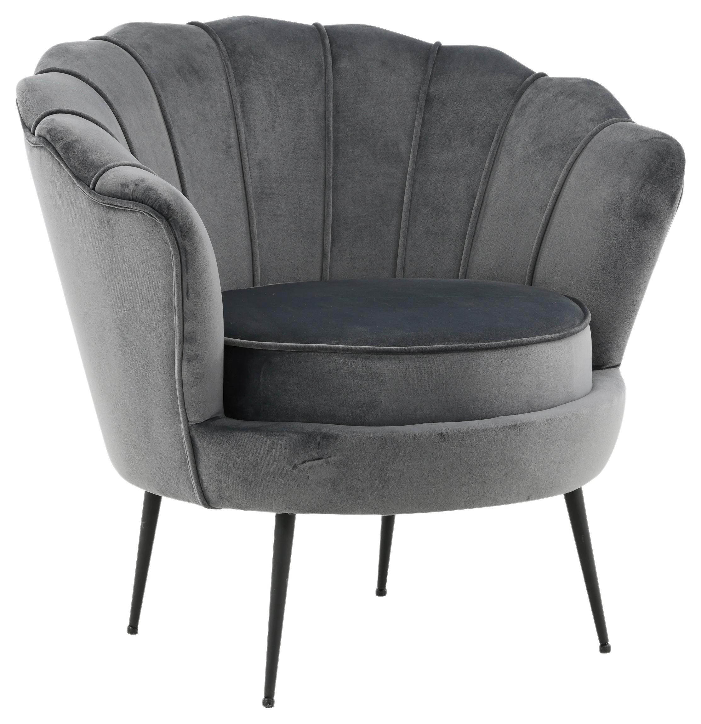 wohnli-moebel-suche-002615015807 Wohnli Möbelsuche - Sessel Calais ca. 83x76 cm Dunkelgrau Samt