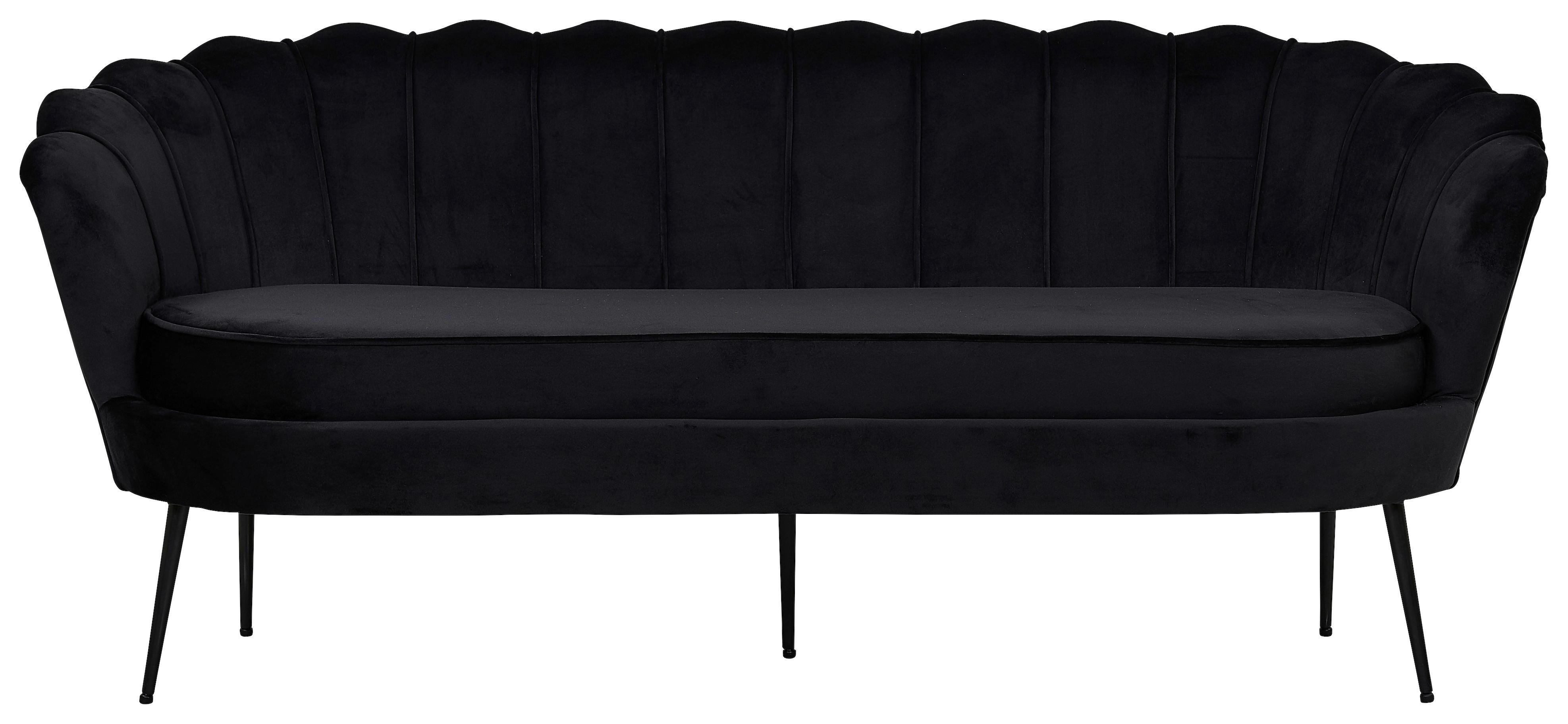 wohnli-moebel-suche-002615015808 Wohnli Möbelsuche - Sofa Calais ca. 180 cm Schwarz Samt